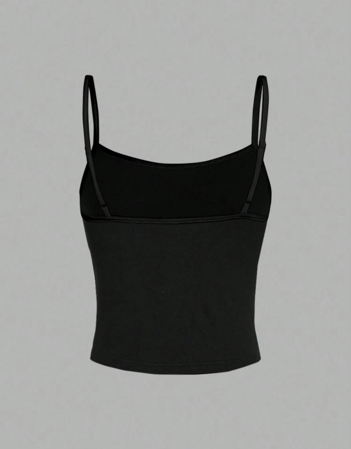 Top negro con diseño Y2k con manga/sin manga - 2