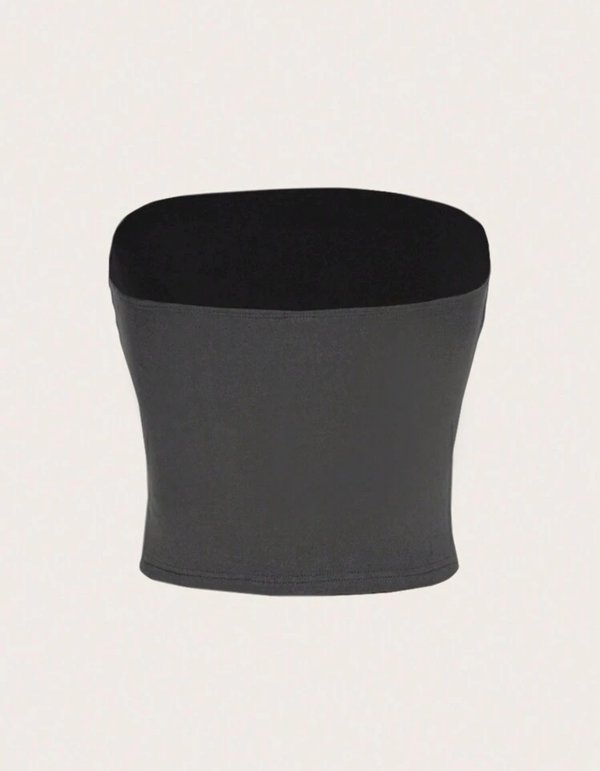 Top negro con diseño Y2k con manga/sin manga