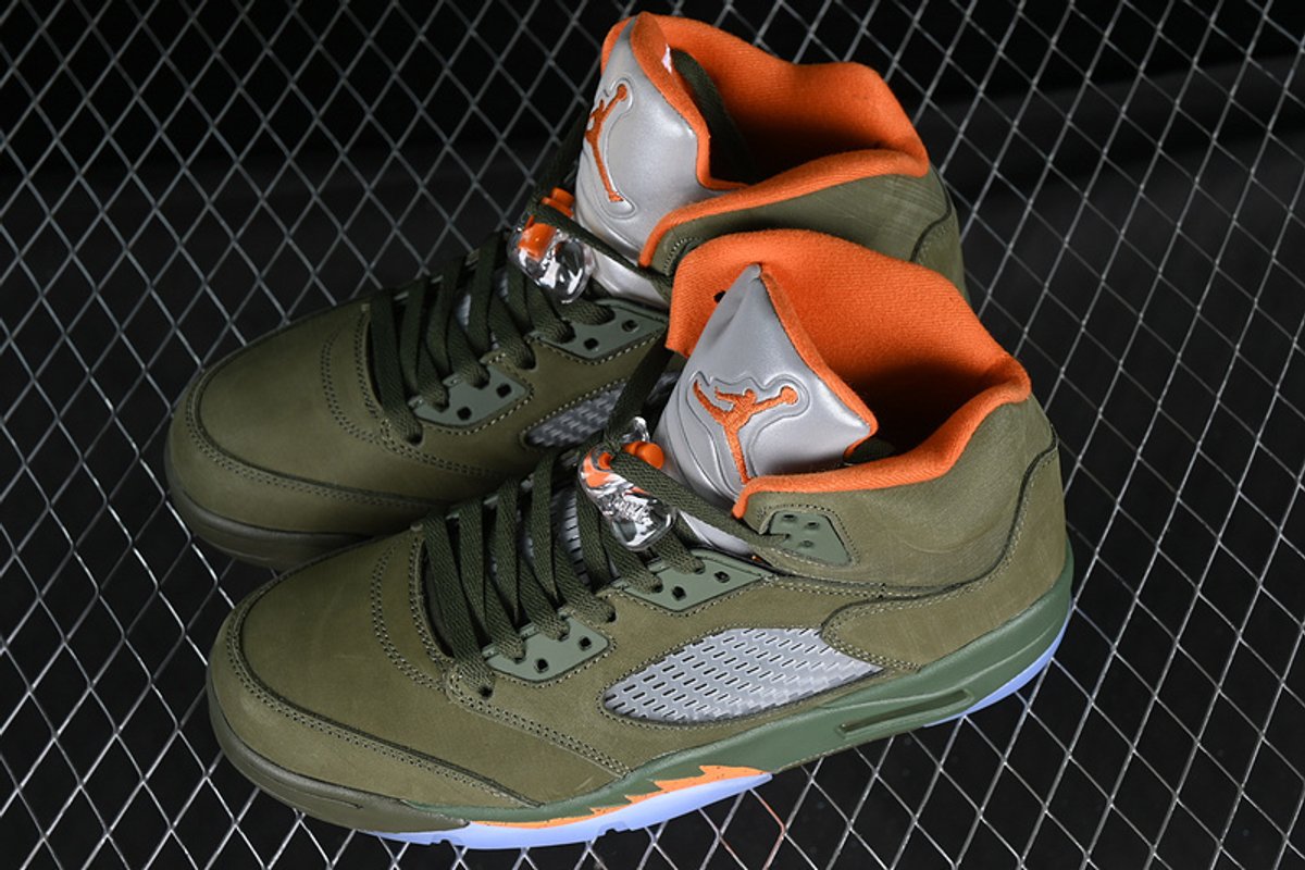 Jordan 5 Army Olive  - 2