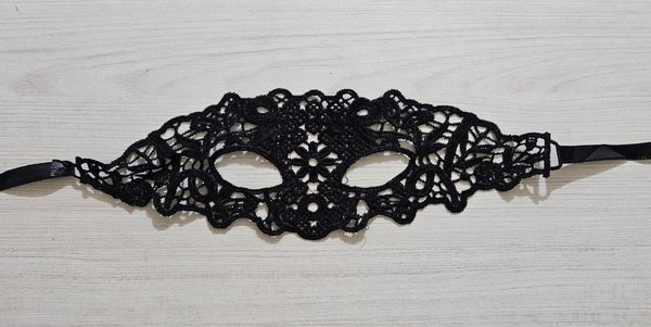 Antifaz de encaje - NEGRO 