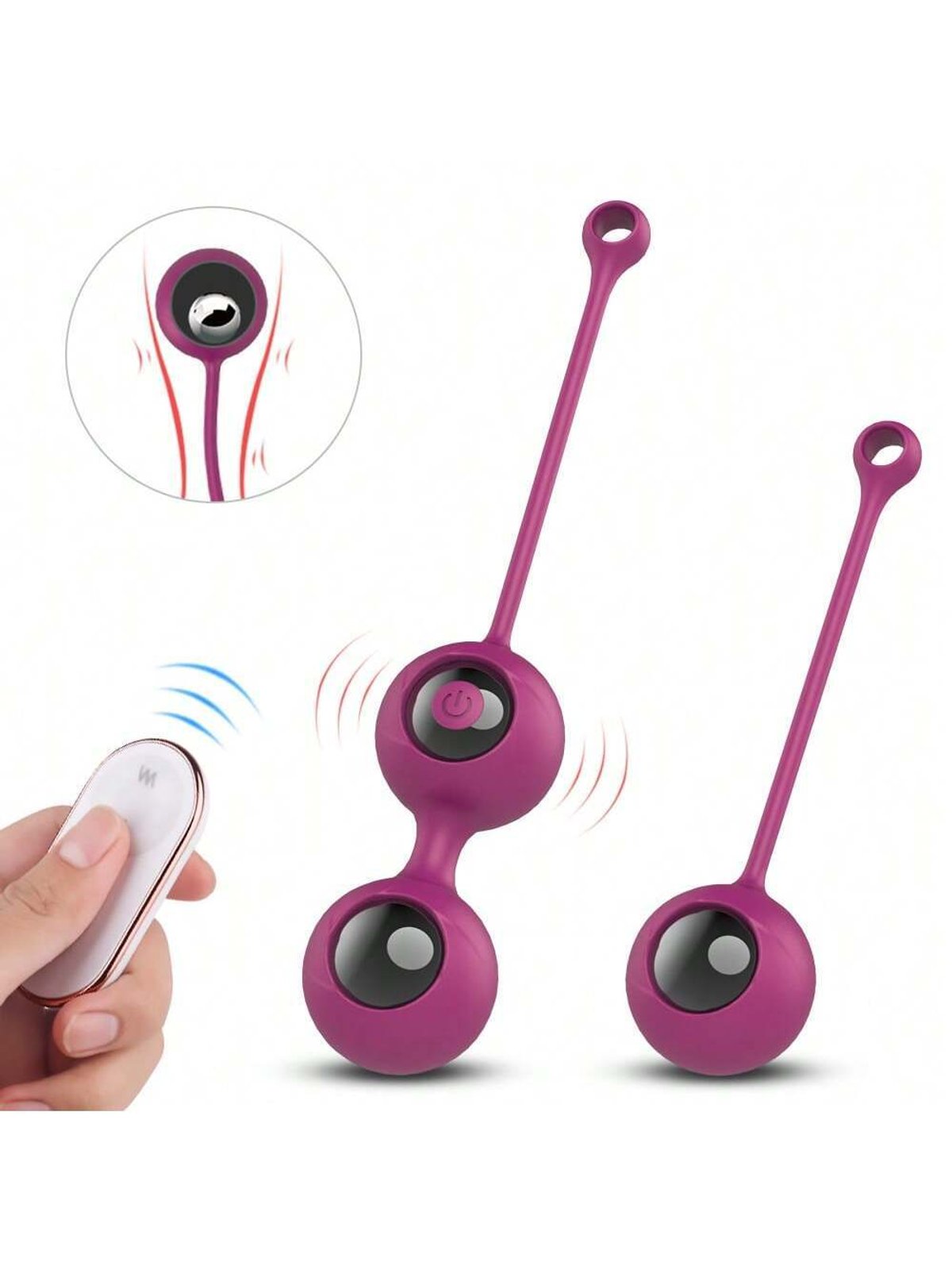 Bola kegel con vibración a control 