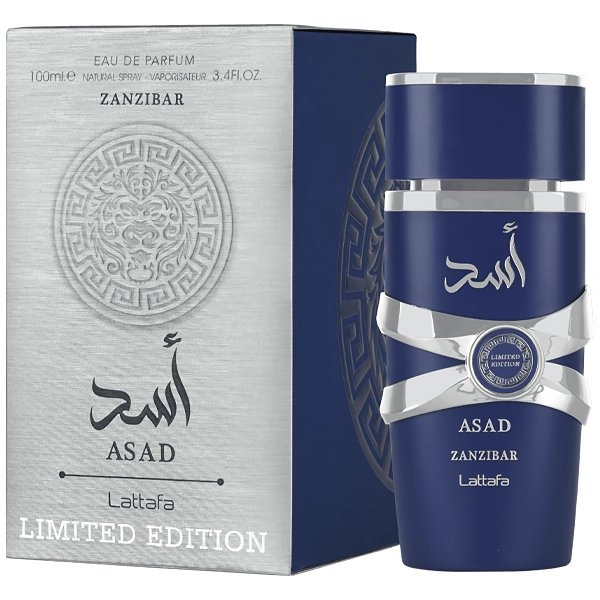 Perfume Masculino Lattafa ASAD Zanzibar Blue Limited Edition EDP 