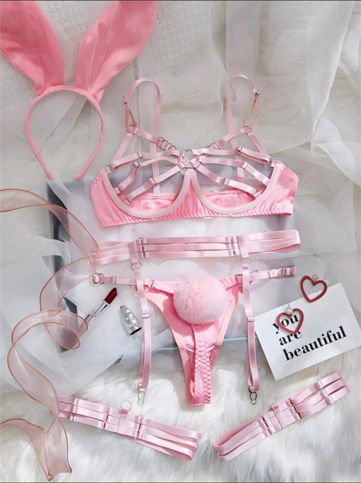 Set conejita rosa - Cod 4940 