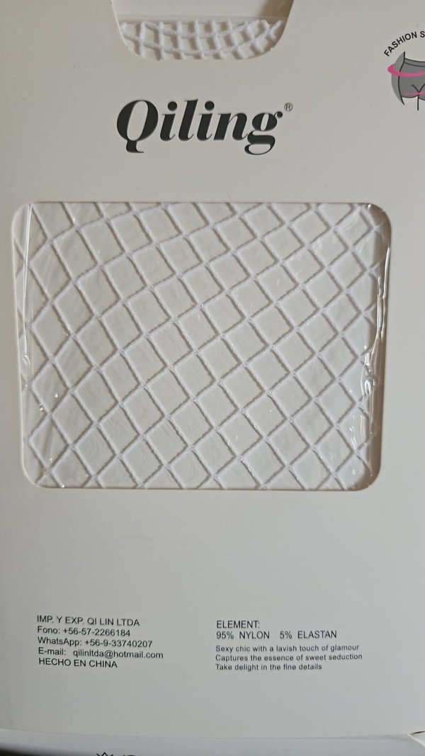 Media bucanera red - BLANCO - Rejilla mediano 