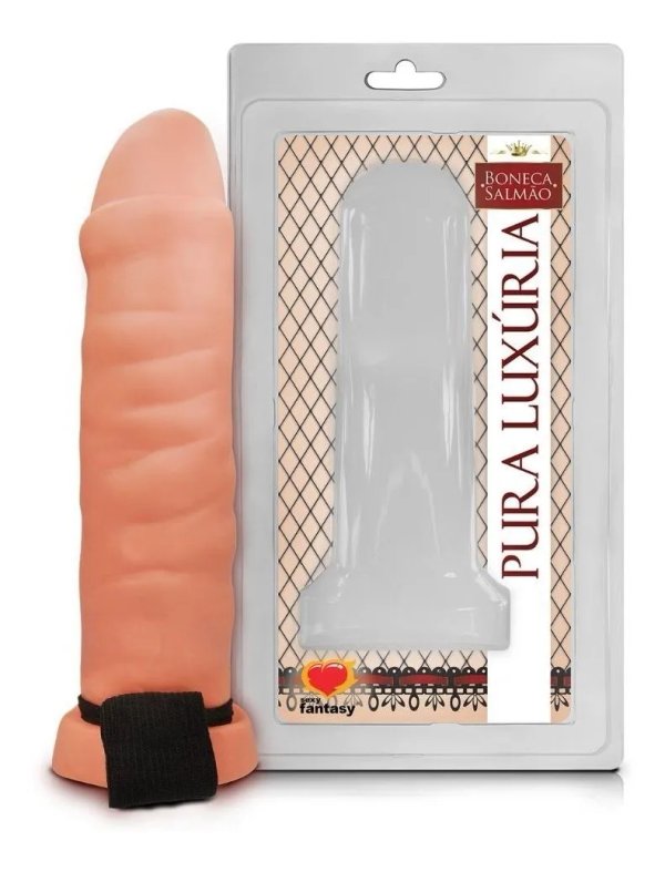 Funda hueca para pene con elástico de 15,5 x 3,7 cm