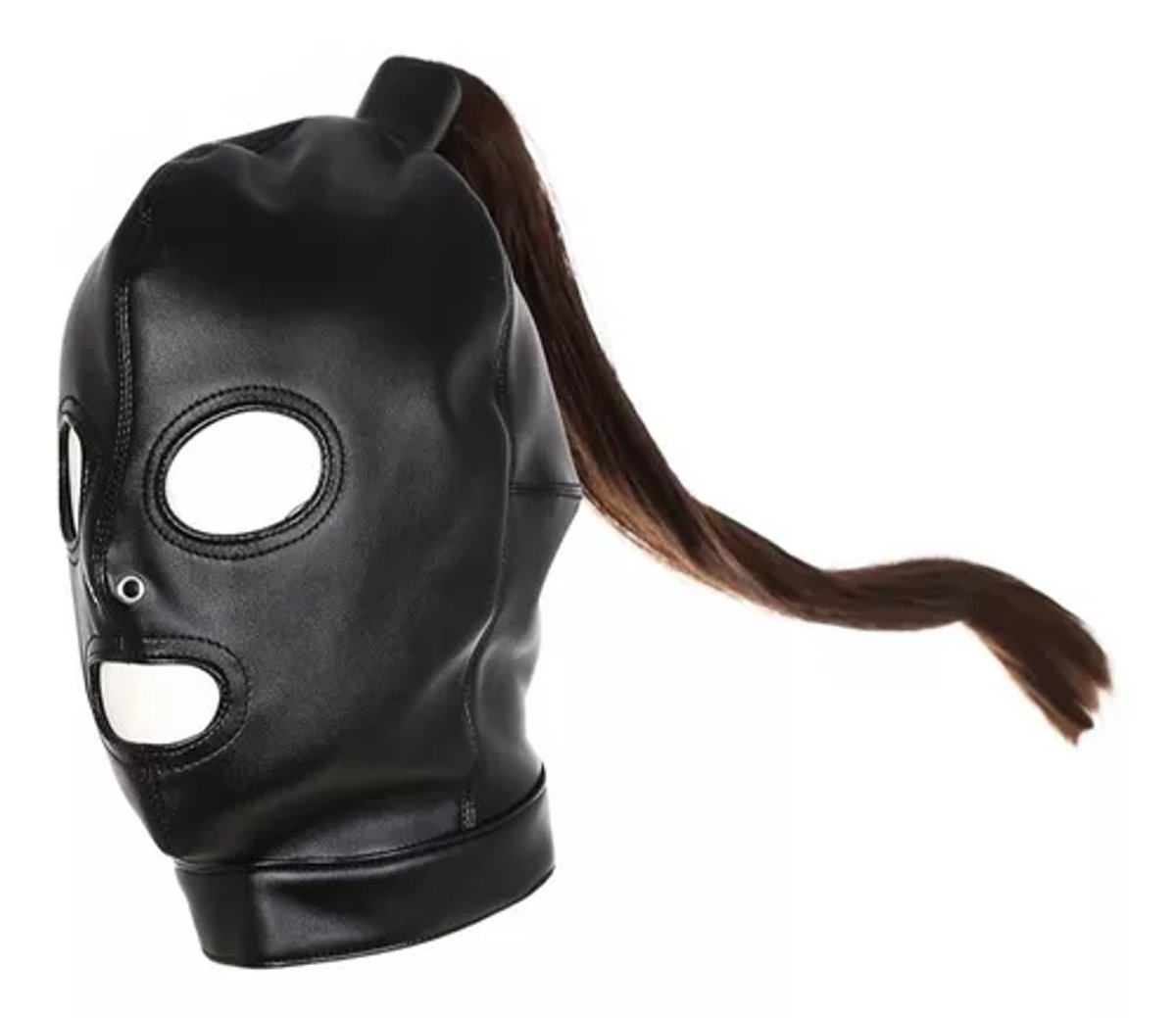 Máscara Bondage Cabello Largo.