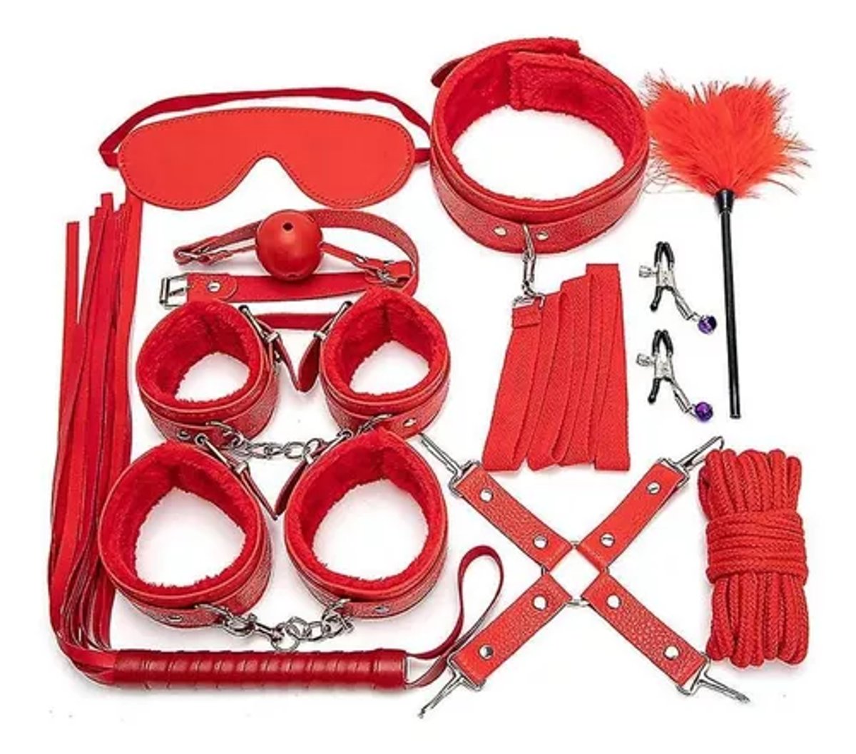 Kit 10 piezas rojo