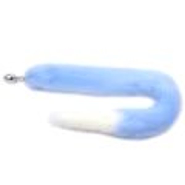 Cola de zorro Celeste con blanco