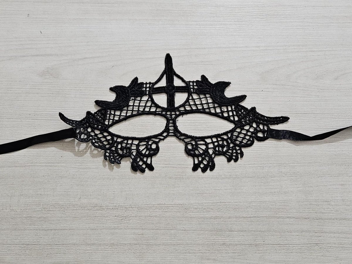 Antifaz de encaje - NEGRO 