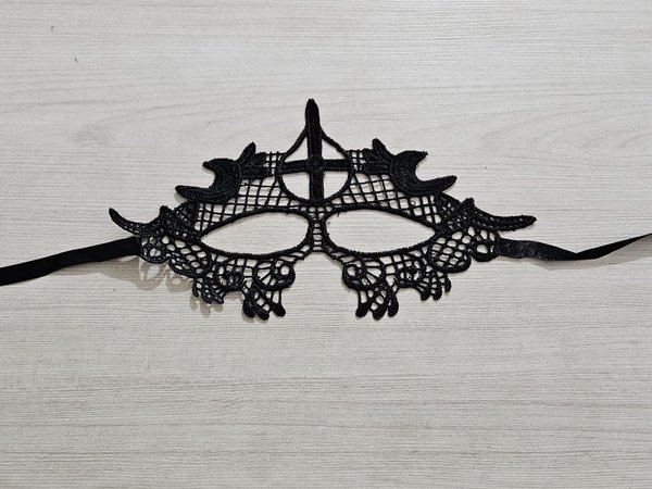 Antifaz de encaje - NEGRO 