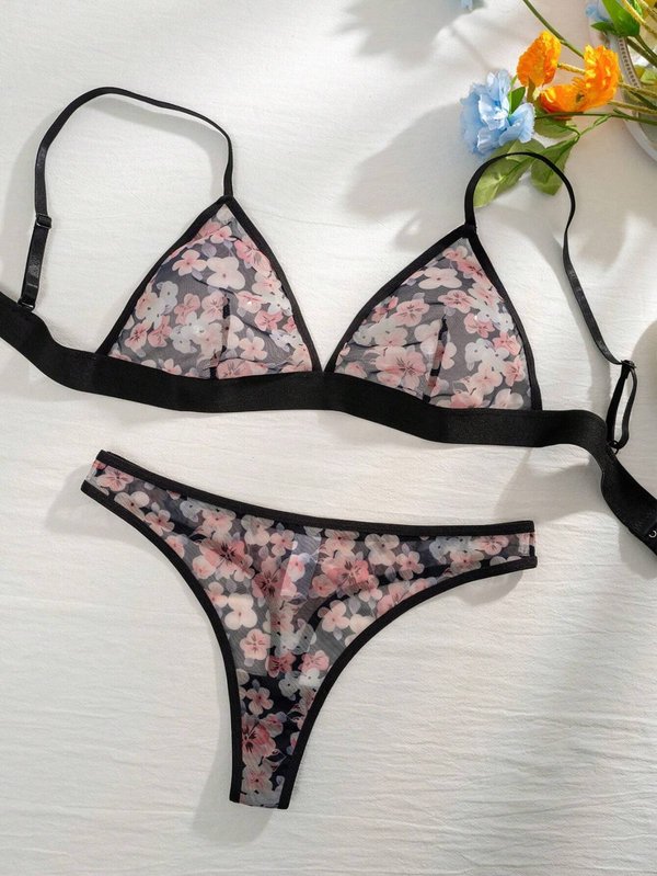 Conjunto 2 piezas - Sujetador sin aros mas tanga - Cod 2191