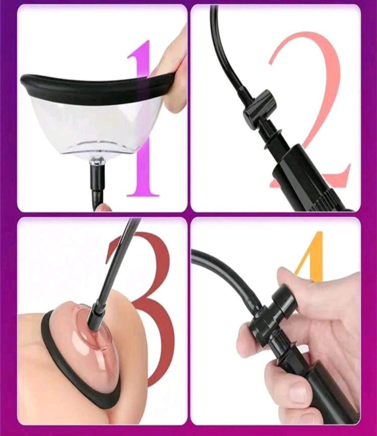 BOMBA DE VACIO VAGINAL Y PARA PEZONES - 2