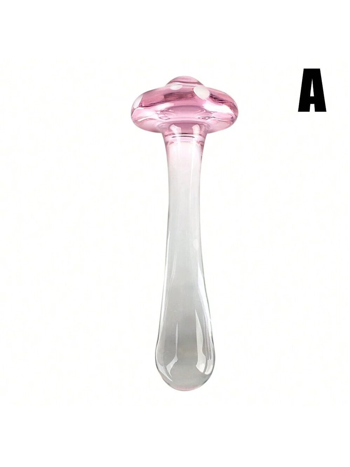 Dildo de vidrio con forma de hongo