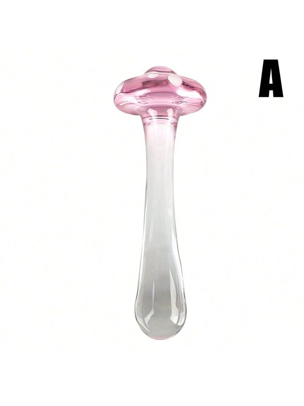 Dildo de vidrio con forma de hongo