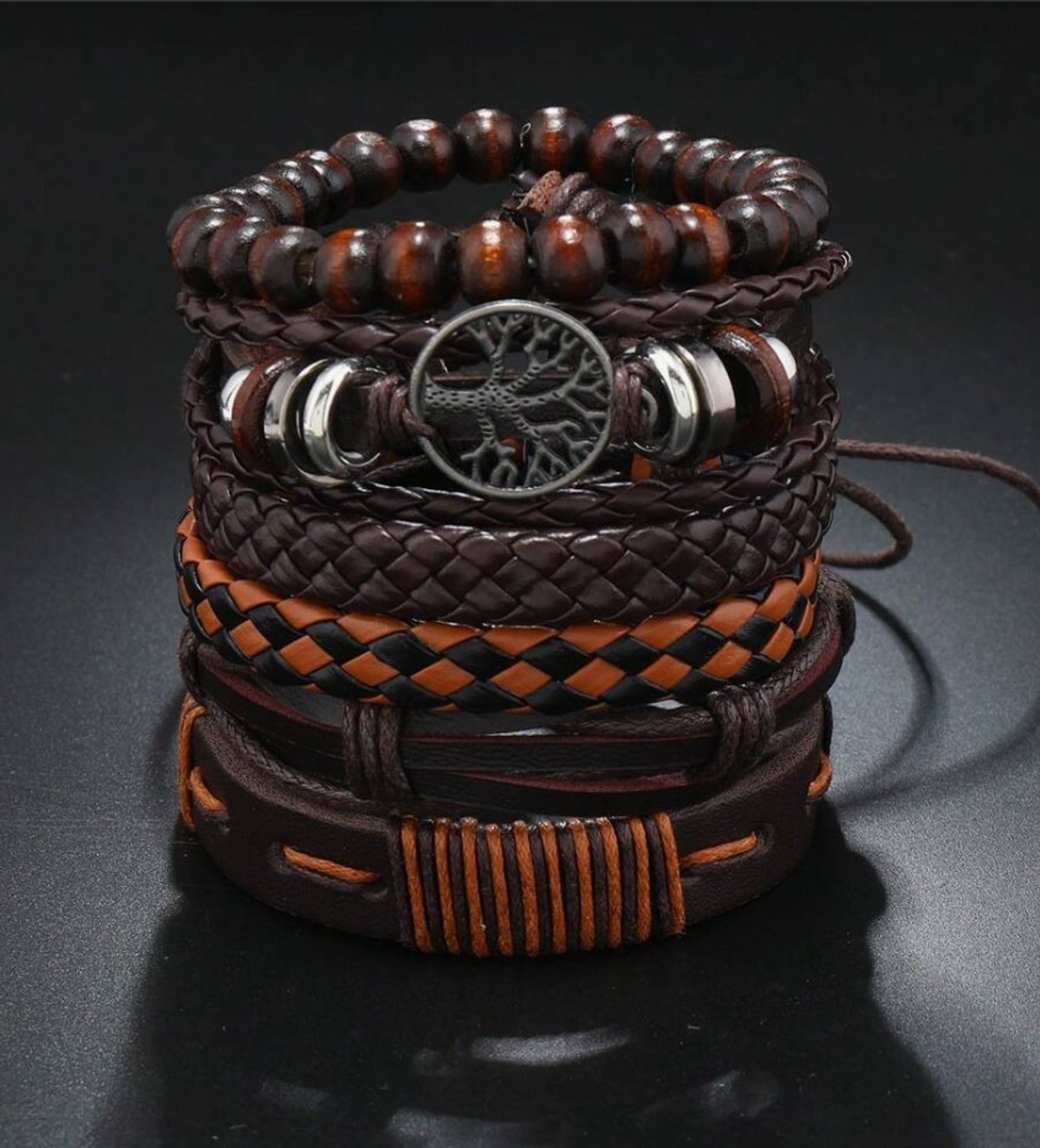 Set de 6 pulseras con diseño minimalista - 5