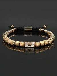 Pulsera de Lujo con Corona 👑 – Elegancia que impone