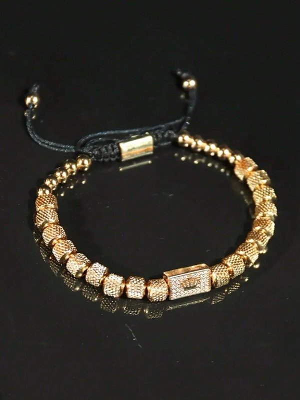 Pulsera de Lujo con Corona 👑 – Elegancia que impone