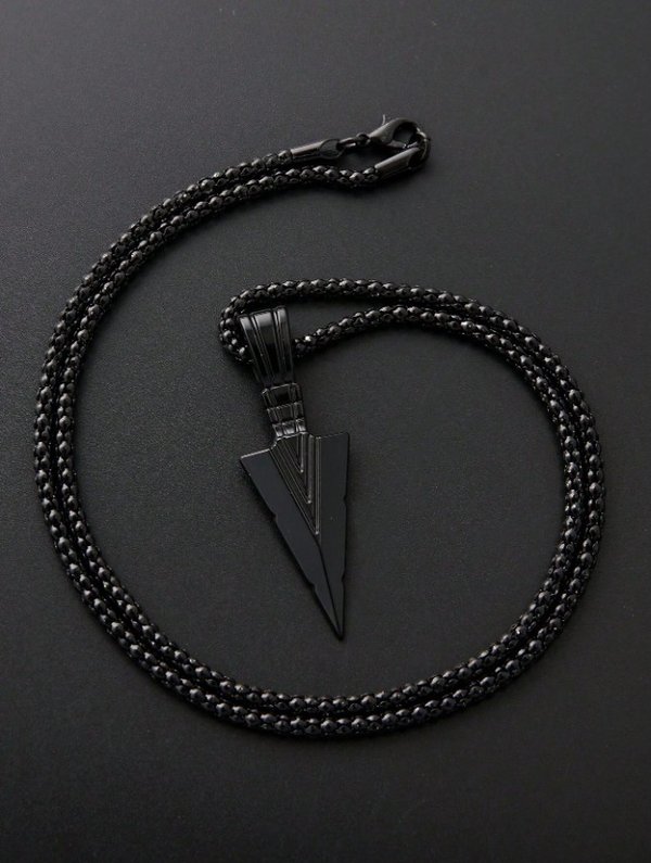 🖤 Collar Flecha Negra – Estilo urbano que apunta alto