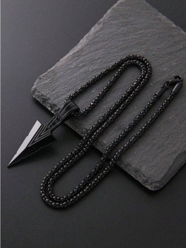 🖤 Collar Flecha Negra – Estilo urbano que apunta alto
