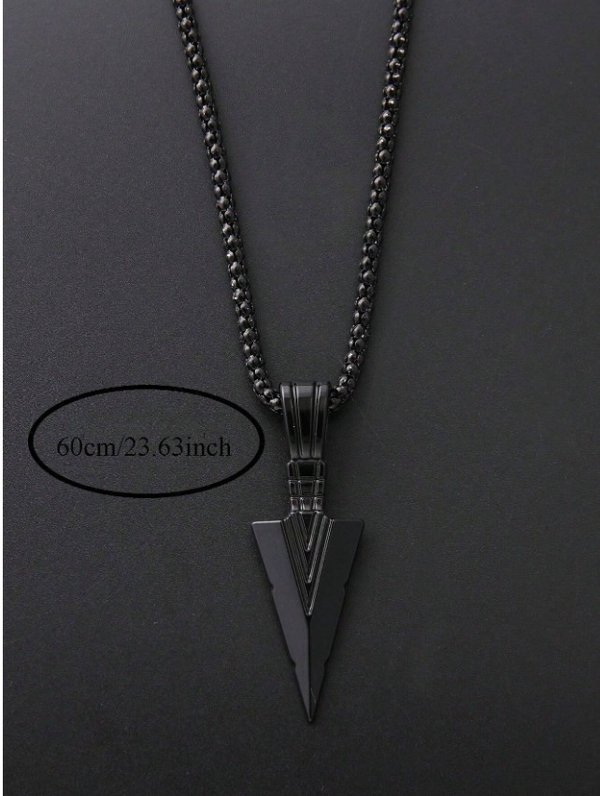 🖤 Collar Flecha Negra – Estilo urbano que apunta alto