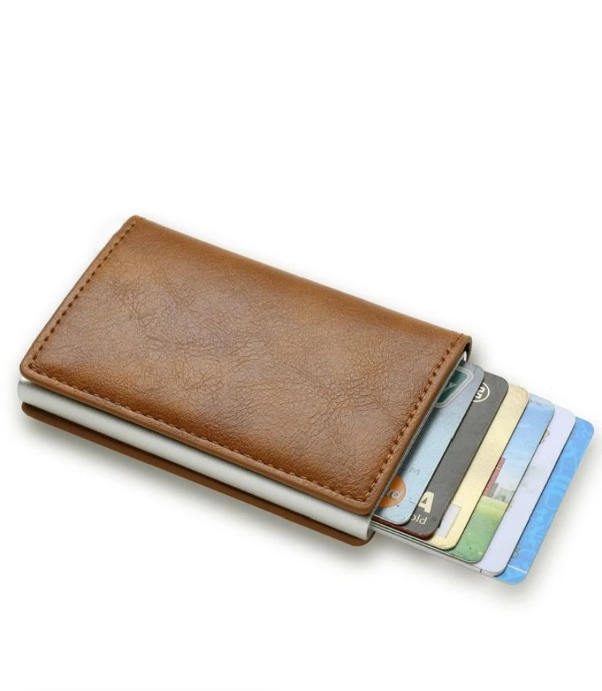 Billetera / Tarjetero Premium color Café