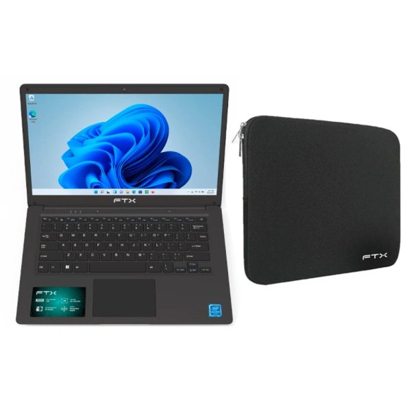 NOTEBOOK FTX N14-C256ES CEL-N4020 4/256GB 14" W11 C/FUNDA