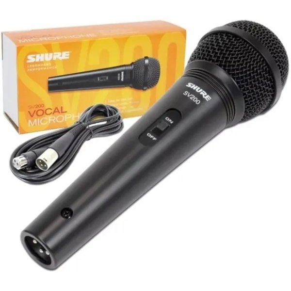 MICROFONO SHURE SV200 C/CABLE NEGRO