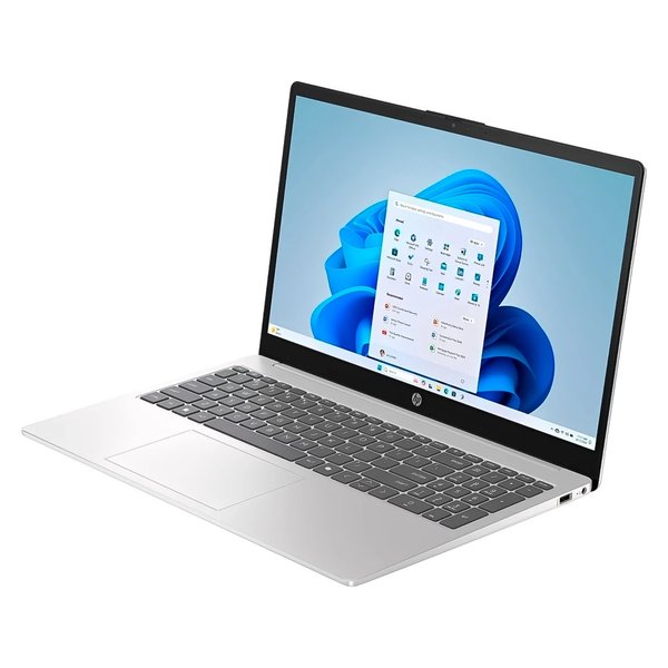 Portátil HP Intel Core 5-120U, 8 GB de RAM, 512 GB de SSD, pantalla de 15,6", Windows 11, color plata - 15-FD0153WM