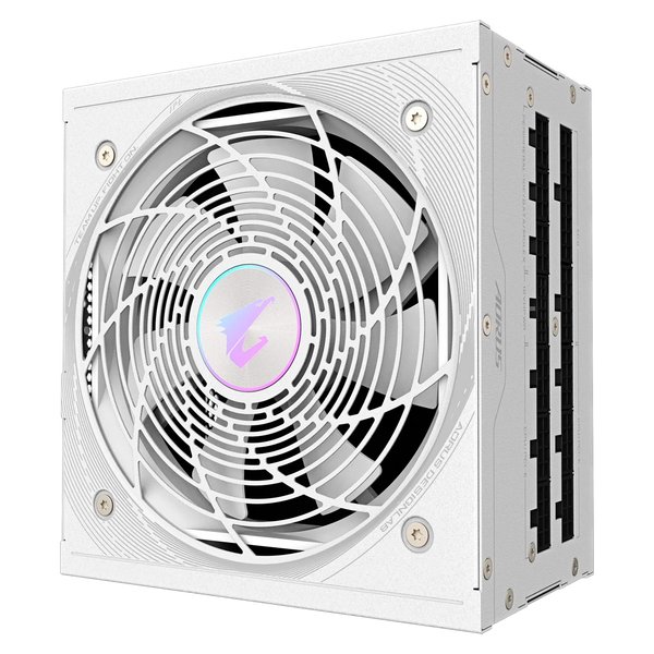Fuente de alimentación modular completa Gigabyte AORUS Elite GP-AE850PM PG5 ICE ATX de 850 W con certificación 80 Plus Platinum - Negra