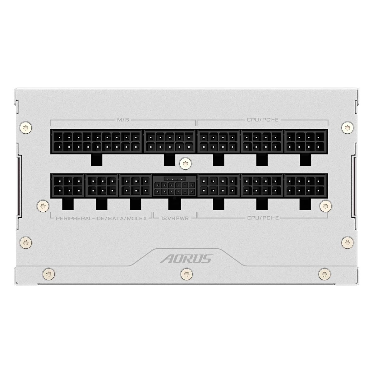 Fuente de alimentación modular completa Gigabyte AORUS Elite GP-AE850PM PG5 ICE ATX de 850 W con certificación 80 Plus Platinum - Negra - 2