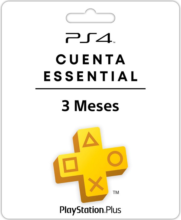 PS PLUS ESSENTIAL PS4 3 MESES 