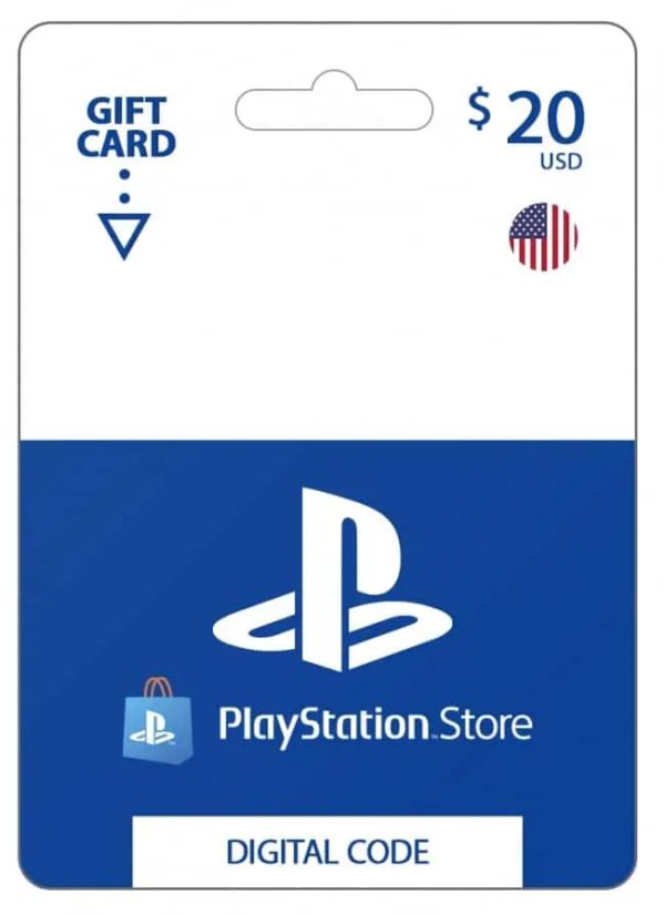 TARJETA PLAYSTATION STORE (USA) 20 USD