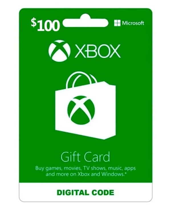 TARJETA XBOX (USA) 100 USD
