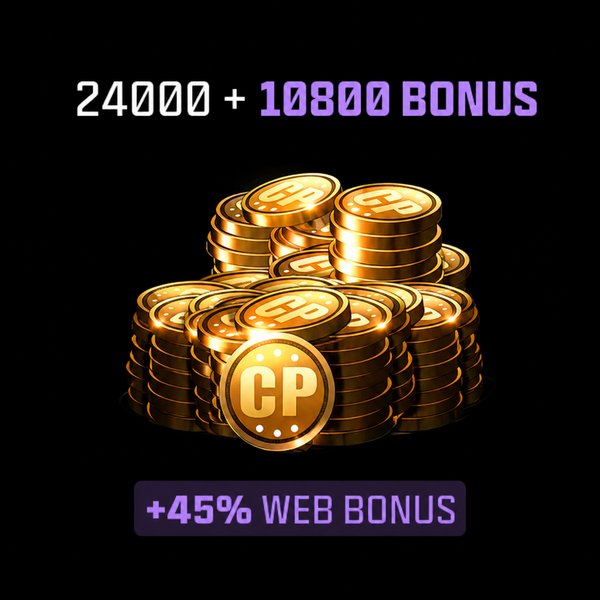 24000 CP + 10800 BONUS
