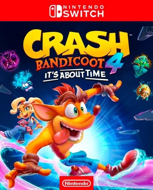 CRASH BANDICOOT 4 IT'S ABOUT TIME NINTENDO