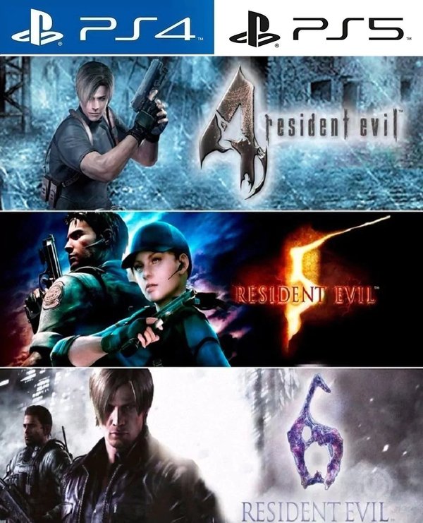 RESIDENT EVIL 4,5,6 TRIPLE PACK PS4 | PS5  