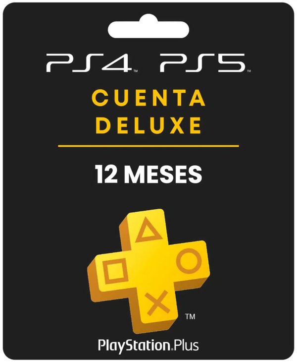 PS PLUS DELUXE PS4 | PS5 12 MESES