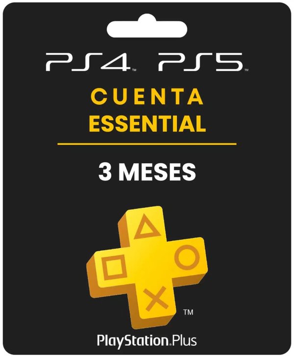 PS PLUS ESSENTIAL PS4 | PS5 3 MESES