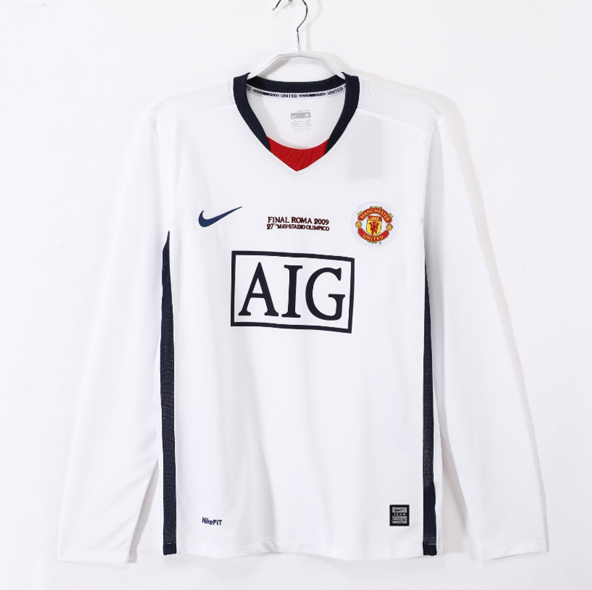 Manchester United 2008/2009 Away Mangas L