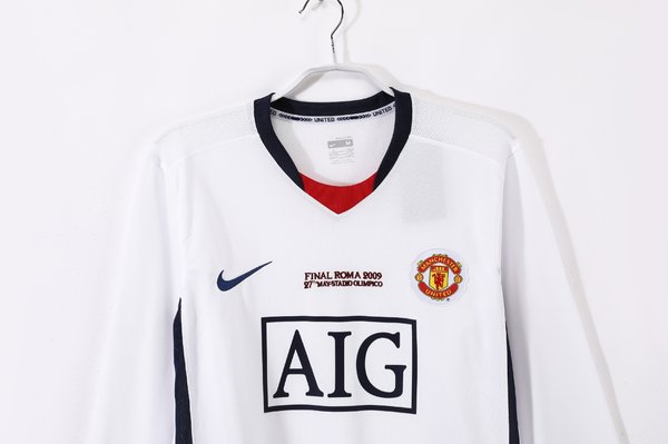 Manchester United 2008/2009 Away Mangas L