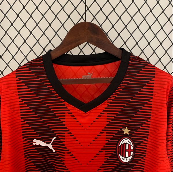 Milan 2023/2024 Home Mangas Largas