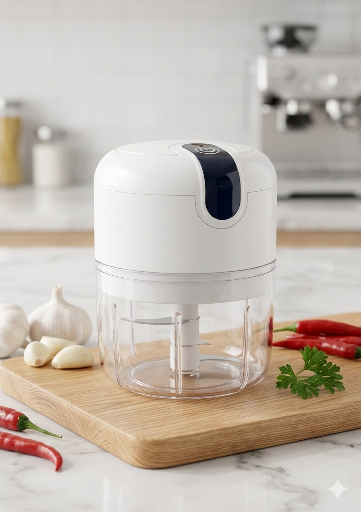 Mini Picadora Eléctrica de Ajo, Frutas y Verduras. - 2