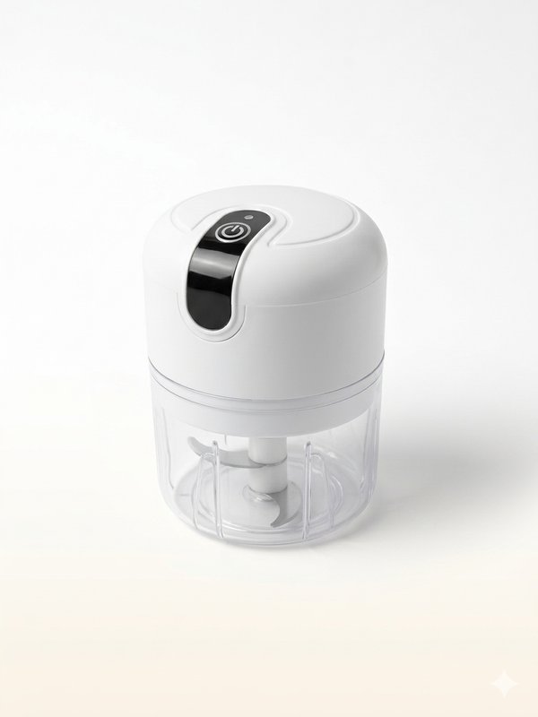 Mini Picadora Eléctrica de Ajo, Frutas y Verduras.