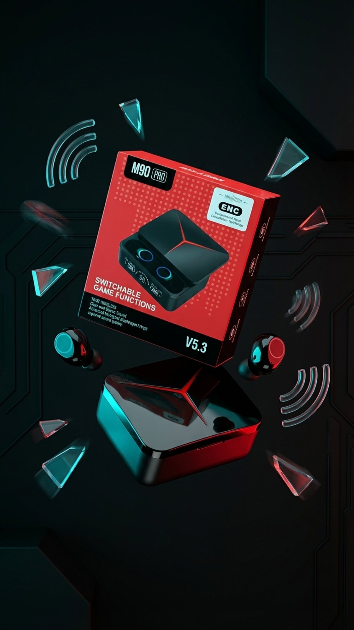 Auricular Inalámbrico M90 Pro - 4