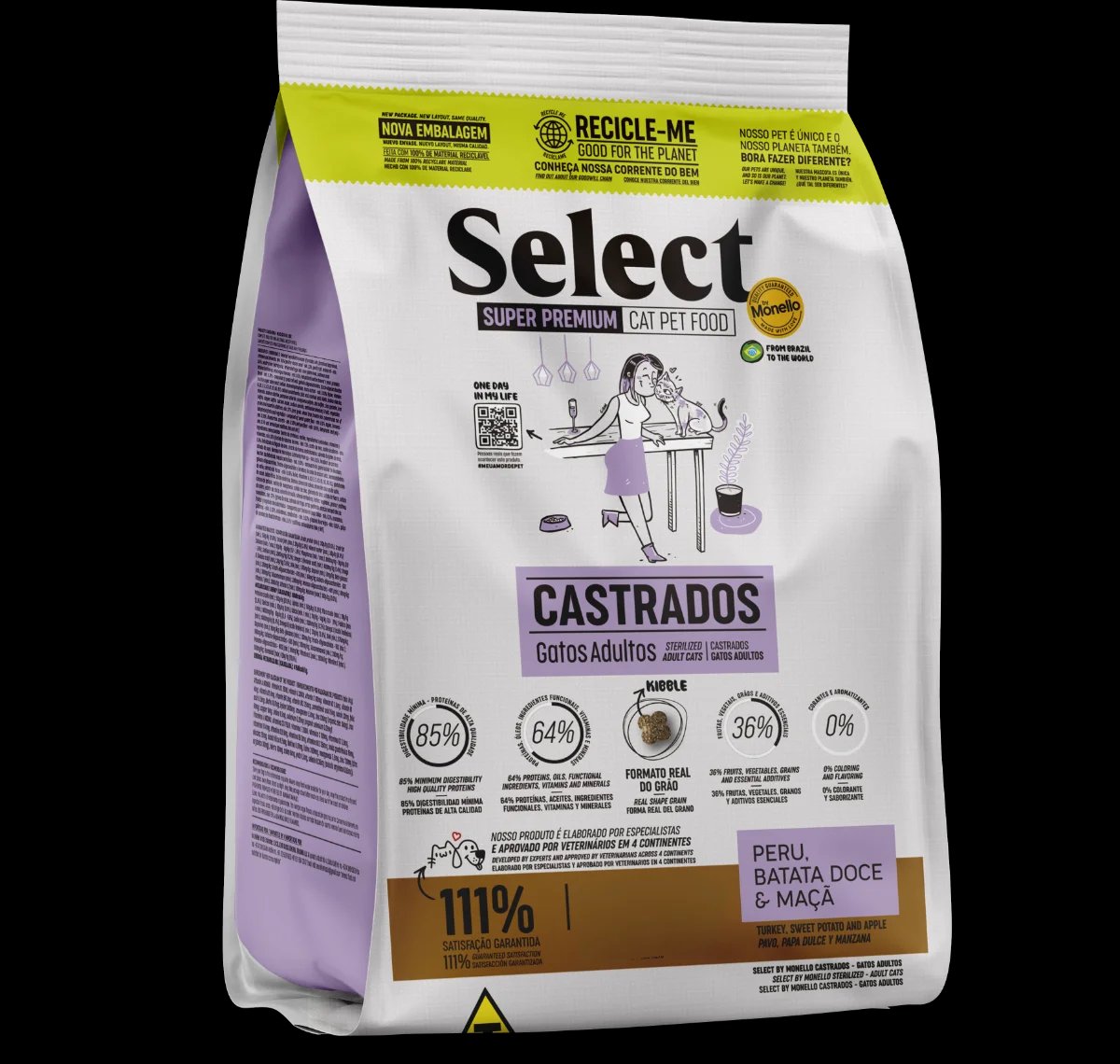 Monello Select Gatos Castrados 1,5 kg
