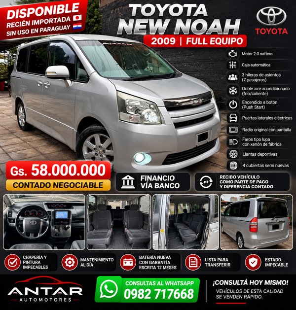 Toyota New Noah 2009 gris automática
