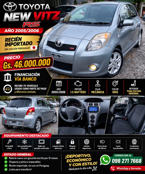 Auto Toyota Vitz RS gris