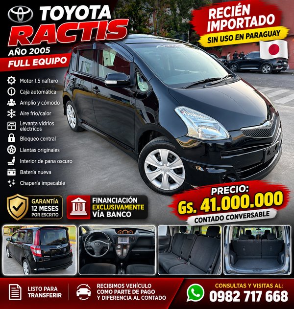 Toyota Ractis 2005 negro automático