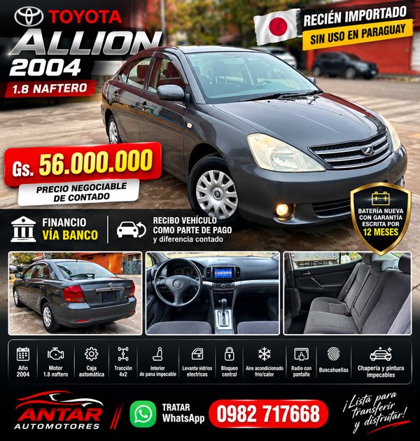 Toyota Allion 2004 gris automática