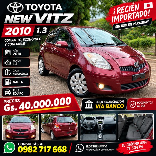 Toyota Vitz 2010 Bordo